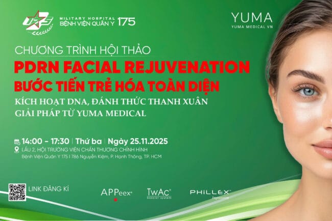 Đăng ký tham dự chương trình hội thảo PDRN FACIAL REJUVENATION: Bước tiến trong trẻ hóa toàn diện