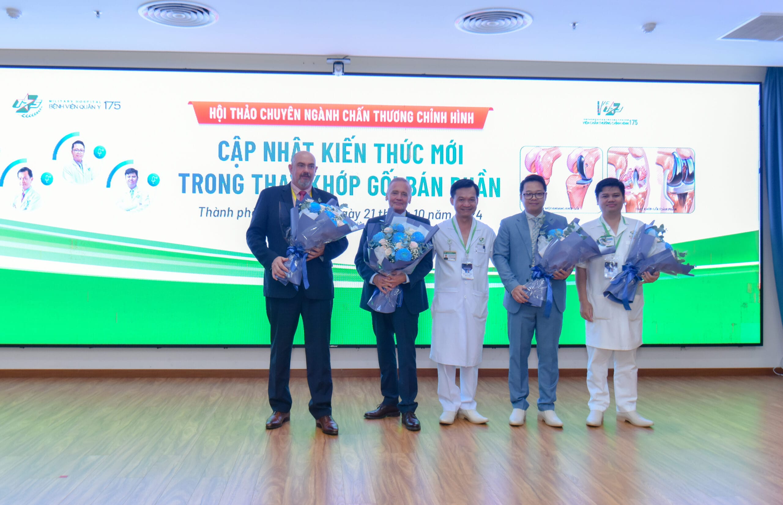 Viện Chấn thương Chỉnh hình, Bệnh viện Quân y 175 hợp tác triển khai kỹ thuật thay khớp gối bán phần